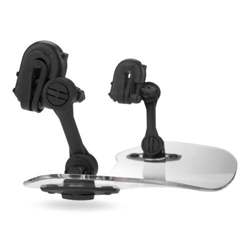 Universeller Clip-On-Windschutzscheibe 28,5  11 cm rauchgrau 2