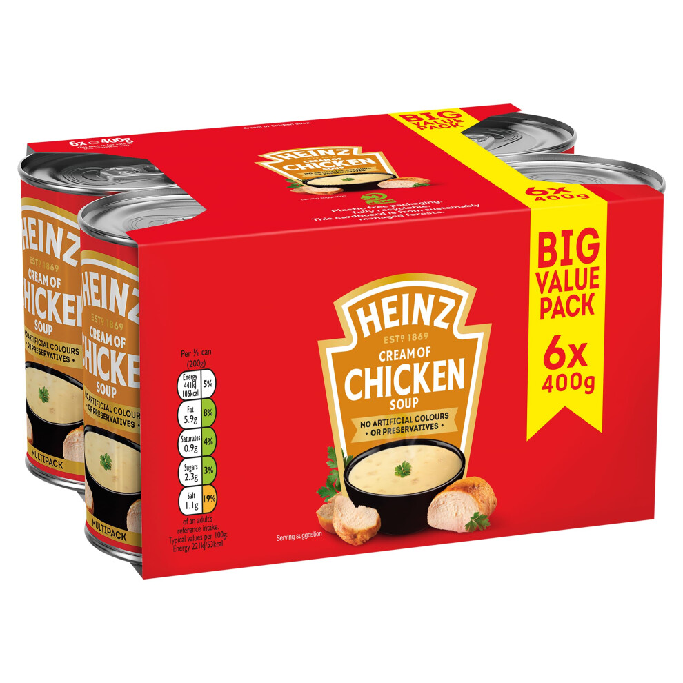 Heinz Of Chicken Soup 6 X 400G Cream