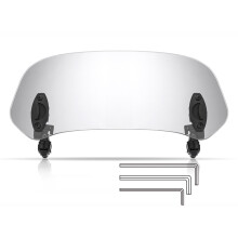 Verstellbarer transparenter Motorrad-Windschutz, Erweiterung 36,515,5 cm