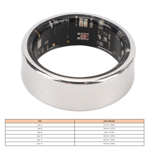 Titanlegierung Smart Ring 20 mAh, Größe 12, IP68 1
