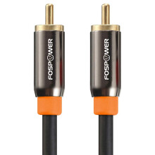 FosPower 1.8M/6FT Digital Audio Coaxial Cable, 24K Gold Plated, Single Coaxial Phono Cable for S/PDIF Digital Audio, Composite Video, Home Theater, H