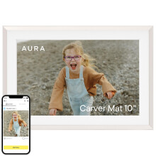 Aura Carver 10.1" WiFi Digital Picture Frame | The Best Digital Frame for Gifting | Send Photos from Your Phone | Quick, Easy Setup in Aura App | Fre