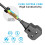 1 Meter Short Extension Lead Single Plug Socket Power Cable 13 Amp Extension Cord Electrical Socket Black 5