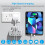 TOPREK Multi Plug Extension Socket with USB C, 6.2cm Short Extension Lead, Double Plug Sockets Compact Wall-Mounted Plug UK for Home, Office, Kitchen 3