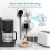 TOPREK Multi Plug Extension Socket with USB C, 6.2cm Short Extension Lead, Double Plug Sockets Compact Wall-Mounted Plug UK for Home, Office, Kitchen 5