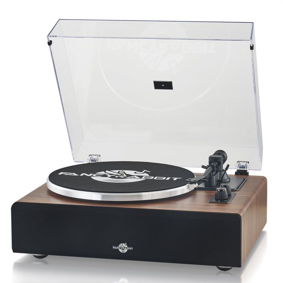 Fancyrabbit Vinyl Record Player With Speakers,High Fidelity Turntables For Vinyl Records With Magnetic Cartridge At-3600L,Bluetooth Playback Built-In 5008462698327
