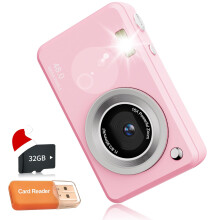 Digital Camera FHD for Kid Boys Girls Compact Kids Cameras Point and Shoot Cameras with 16X Zoom 32GB Card Kids Digital Camera Great for Kid.