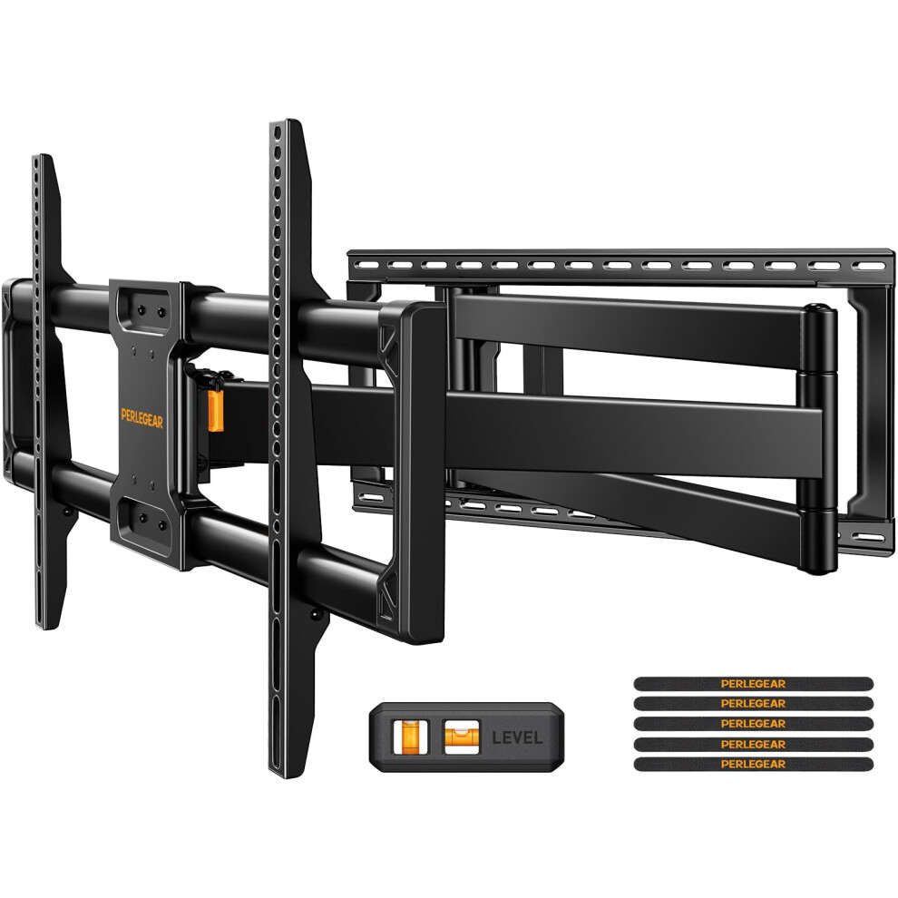 Perlegear Tv Wall Bracket, 1018 Mm Long Arm For 42-97 Inch Tvs Up To 68 Kg, Swivel And Tilt Wall Mount With Extra-Long Reach, Articulating Full Motio 5004595218951
