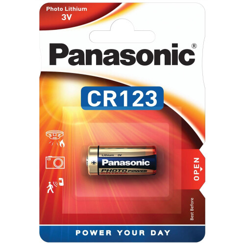 Panasonic Panasonic CR123 Batteries (CR123a) - Pack of 10