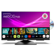 Cello C2425WSF 24 inch Smart Frameless TV/DVD Pitch Perfect Speakers Ultrafast WebOS, Freeview Play, FreeSat, Bluetooth, Netflix Small TV for Kitchen