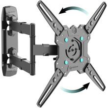 ONKRON Full Motion TV Wall Mount for 32-65 Inch Screen, TV Wall Bracket up to 41 kg, Rotating Television Bracket VESA 100x100 - VESA 400x400, Tilt an