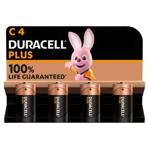 Duracell Duracell C Plus 4 pack Batteries