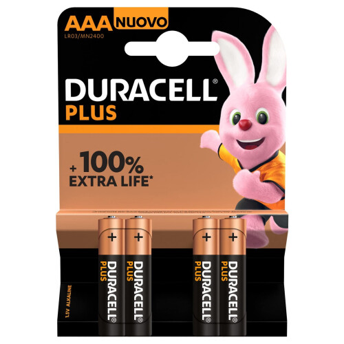 Duracell Duracell 9510570 | Plus Power Alkaline Batteries | AAA 4pk