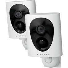 virtavo 2K Security Camera Outdoor Wireless, Rechargeable Battery, CCTV Camera Systems For Home Security, Starlight Lens Colorful Night Vision, Remot