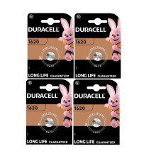 4X Duracell 1620 (4 Blister Packs of 1 Battery) 4 Batteries (CR1620)