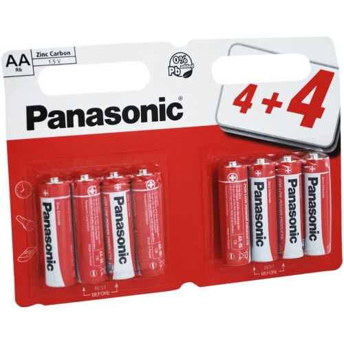 Panasonic Panasonic Zinc Carbon AA Batteries - 8 Pack
