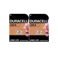 4X Duracell LR54 LR1130 V10GA 189 191 (2 Blister Packs of 2 Batteries) 4 Batteri