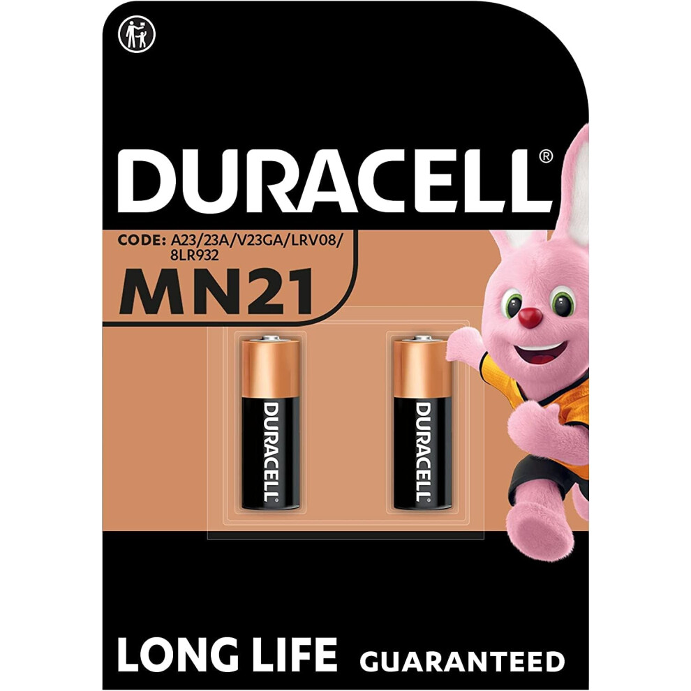Duracell 2 X Mn21 (1 Blister With 2 Batteries), 2 Batteries (A23/23A/V23ga/Lrv08/8Lr932)