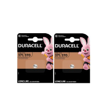 2X Duracell 371/370 SR920 With Silver Oxide (2 Blister Pack of 1 Battery) 2 Batteries