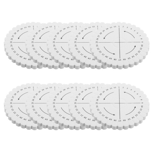 80Pièces Support Tressage Rond Eva Pour Bracelets DIY Perles