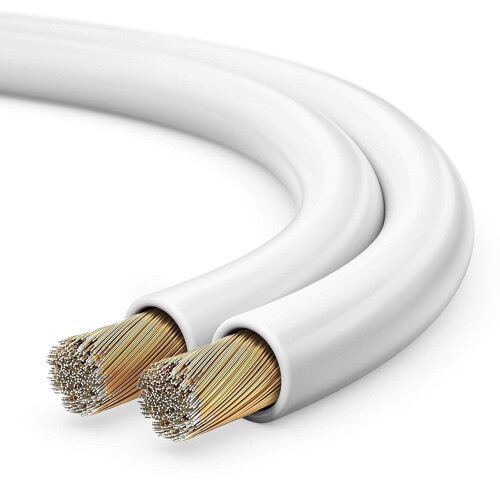 Sonero 20 m 2 x 4.00 mm² CCA Speaker Cable White
