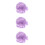 3Pièces Perruques Bob Courtes Violet Spiky Cosplay Unisexe 8