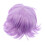 3Pièces Perruques Bob Courtes Violet Spiky Cosplay Unisexe 2