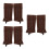 3Paires Bottes Décoratives Cuir Médiéval Pour Costume 6