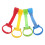12Pièces Anneaux D'assistance Bébé Nylon PVC Stable Multi Couleur 1