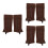 3Paires Bottes Décoratives Cuir Médiéval Pour Costume 3