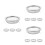 12Pièces Filtres Corps Visage Résistante 5