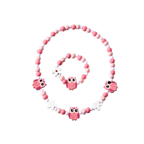 Bracelet Et Collier Enfant Rose Animaux Unique 1