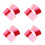 120Pièces Feutrine Souple Rose Pour Patchwork Décoration DIY 4