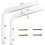 Milisten 2pcs Projector Screen Bracket L Bracket Wall Hanging Mount Adjustable Extension Wall Hanging Mount with Hook 1