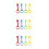 12Pièces Anneaux D'assistance Bébé Nylon PVC Stable Multi Couleur 10