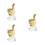 3Pièces Récompenses Enfants Trophées Métal Concours Danse 9