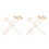6Pièces Ensemble Mini Râteaux Bamboo Pour Dessin Zen Décor 4