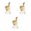 3Pièces Récompenses Enfants Trophées Métal Concours Danse 8