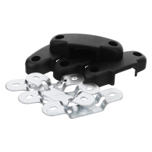 16Pcs Computer Chair Fasteners Black Stable Backrest Repair Clip Set