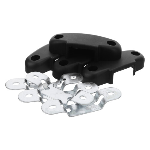16Pcs Computer Chair Fasteners Black Stable Backrest Repair Clip Set