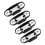 16Pcs Computer Chair Fasteners Black Stable Backrest Repair Clip Set 2