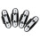 16Pcs Computer Chair Fasteners Black Stable Backrest Repair Clip Set 3