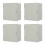 4Pcs Light Green Metal Electric Socket Covers Heavy Duty Protective 7