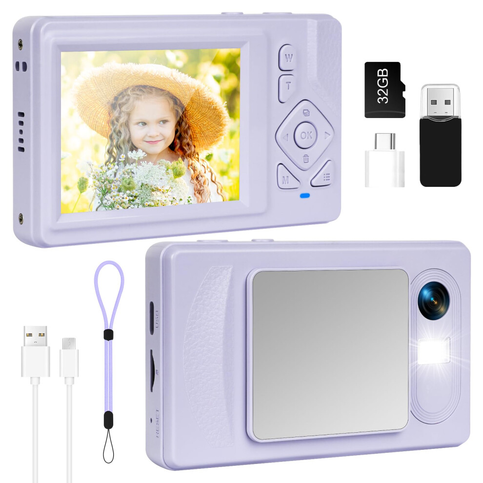 Digital Camera 4K - 48Mp Uhd Autofocus With 2.83" Lcd Screen, 18X Digital Zoom Anti-Shake Photography Vlogging Compact Camera With 32Gb Sd Card For K 88482057