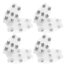 4Pairs Snow Shoe Spikes Grips Ice Cleats for Winter Hiking
