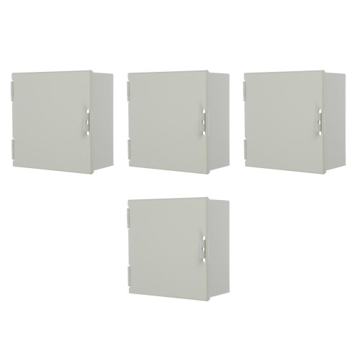 4Pcs Light Green Metal Electric Socket Covers Heavy Duty Protective 2
