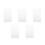 5Pcs Clear Acrylic Planner Binder Covers Reusable Notebook Shells 8