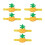 6Pcs Pineapple Craft Organizer Soft Wrist Cushion Sewing Needle Holder 5