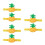 6Pcs Pineapple Craft Organizer Soft Wrist Cushion Sewing Needle Holder 9