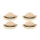 4Pcs Tiny Straw Hats for Dolls Lightweight Craft Decorations 6